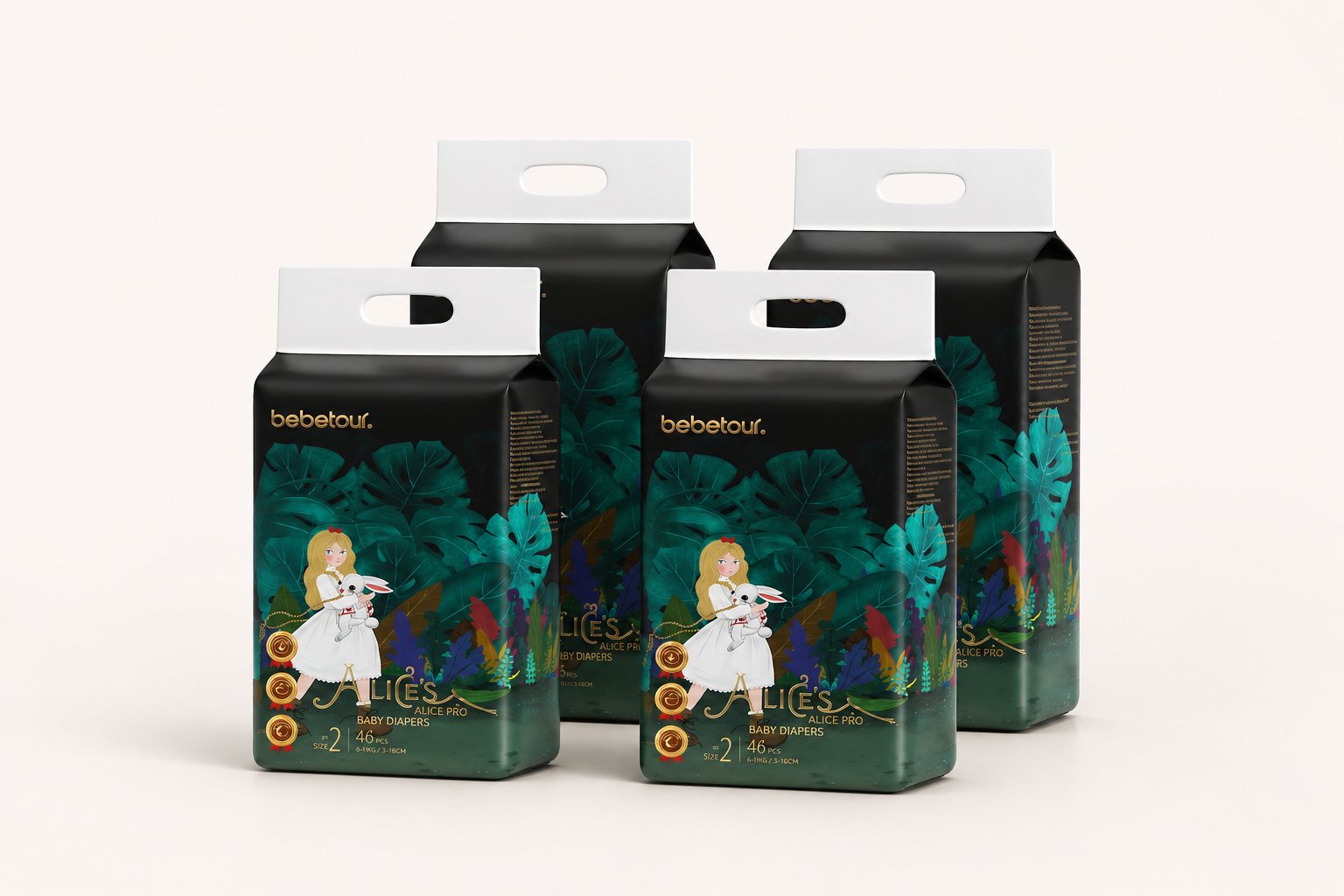Subscription – Bebetour Alice Dream Series | 4 Packs + 5 Packs of Wipes Bebetour Australia